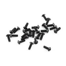 Alloy Steel Hex Socket Screws with Hex Nuts Assortment, Black, M3 X 6mm/8mm/10mm/12mm/16mm/20mm, Industrial and Construction Fasteners for Machinery Industry (B: Button Head)