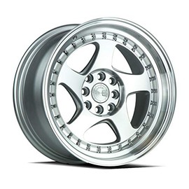 AodHan Wheels Rim AH-01 15x8 4x100/114.3 73.1CB +20 SILVER MACHINED FACE AND LIP