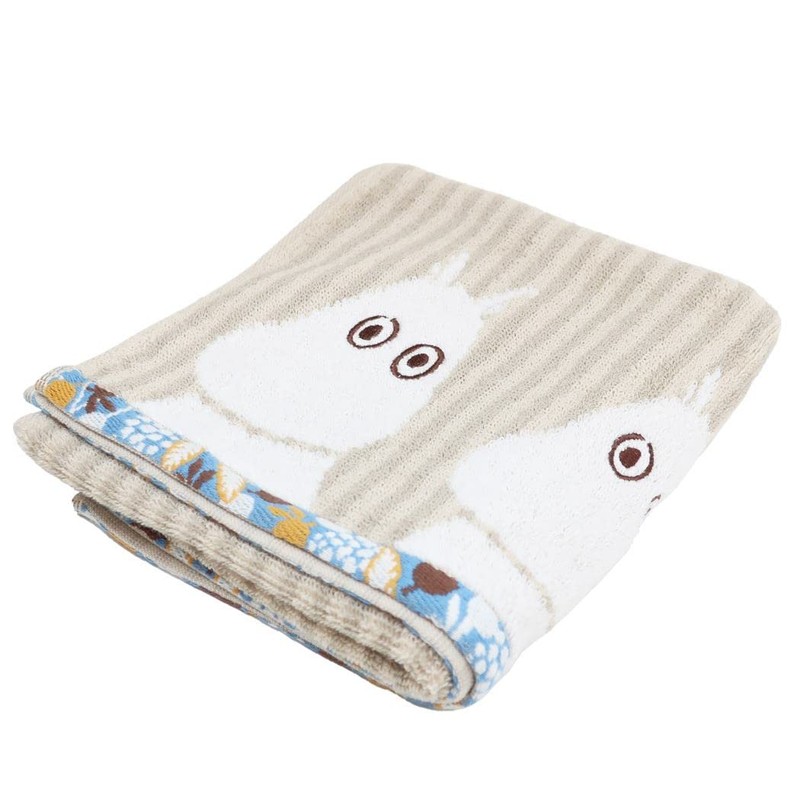 Marushin 1405036900 Moomin Puff Kina Face Towel, Approx. 13.4 x
