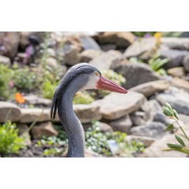Pond H2o Blue Heron Decoy with Legs & Stake 30'' (76cm) Tall, Adult Blue Heron Statue for Backyard Koi Fish Ponds, Yards & Water Gardens
