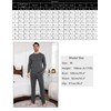 Litherday Men's Pyjamas Sets Long-Sleeve Cotton Pjs Set 2 Piece