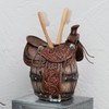 BLACK FOREST DECOR Western Saddle Toothbrush Holder