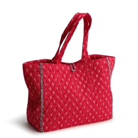 Vera Bradley Women's Cotton Hathaway Tote, Dotty Floral