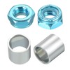 PATIKIL Skateboard Truck Hardware Kit Skateboard Truck Lock Nut Axle