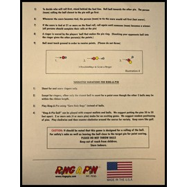 Ring A Pin Yard Game Outdoor Yard Game Set with Durable Materials and Balls, Cup Throwing Game for Beach, Camping, Lawn and Backyard