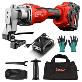 Cordless Gauge Shear, Metal Cutter 2600RPM Brushless Motor for Cutting Aluminium, Stainless Steel, Plastic (With 1 4.0AH Battery)