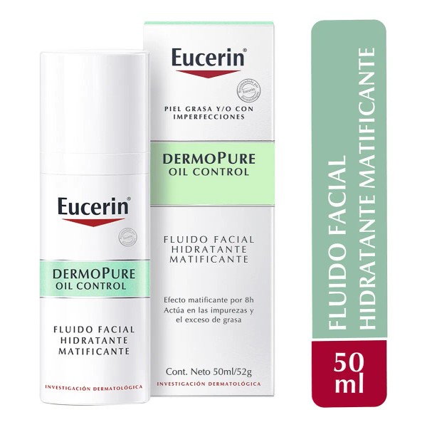 Eucerin Oil Control Fluido Facial Matificante 50 ml Piel Grasa
