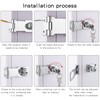 Hasp Lockable, Safety Hasp with Lock, 4 Inch Stainless Steel