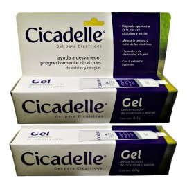 Gel Cicadelle Desvanecedor De Cicatrices Y Estrias 2 Pzas
