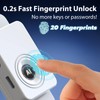 Keylesslife Fingerprint Fridge Lock,Child Proof Refrigerator Lock for Kids with