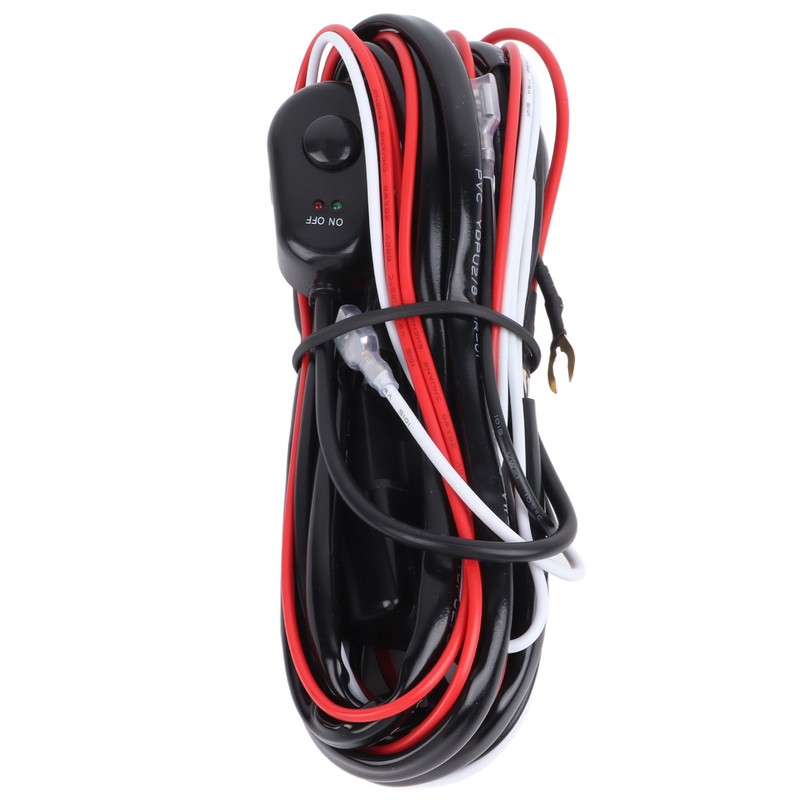 LED Light Bar Wiring Harness Car Work Light Remote On