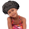 Donna Gorro Ducha Acondicionamiento Niños Satén Unidad Color Negro