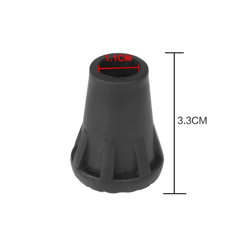Pack of 6 Trekking Pad Rubber Buffer Rubber Tips for