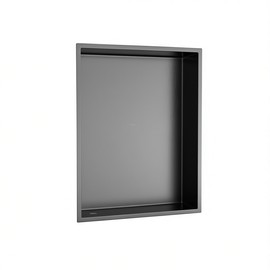 Stainless Steel Shower Niche 19 X 15 Gunmetal Black Wall Mounted Rectangle Bathroom AccessoryColor: as Pic Color