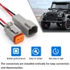 CGEAMDY 5 Pairs 2-Pin Cable Connector Plug, DT Car Waterproof
