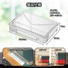 Charmoon A4 Clear Document Storage Case with Lid Handle Waterproof