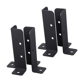 Generic 4pcs Heavy Duty Post Anchor Mounting Brackets for Deck Railing and Mailbox Durable Outdoor Support Base for Pergolas Gazebos Terrace and Garden Use