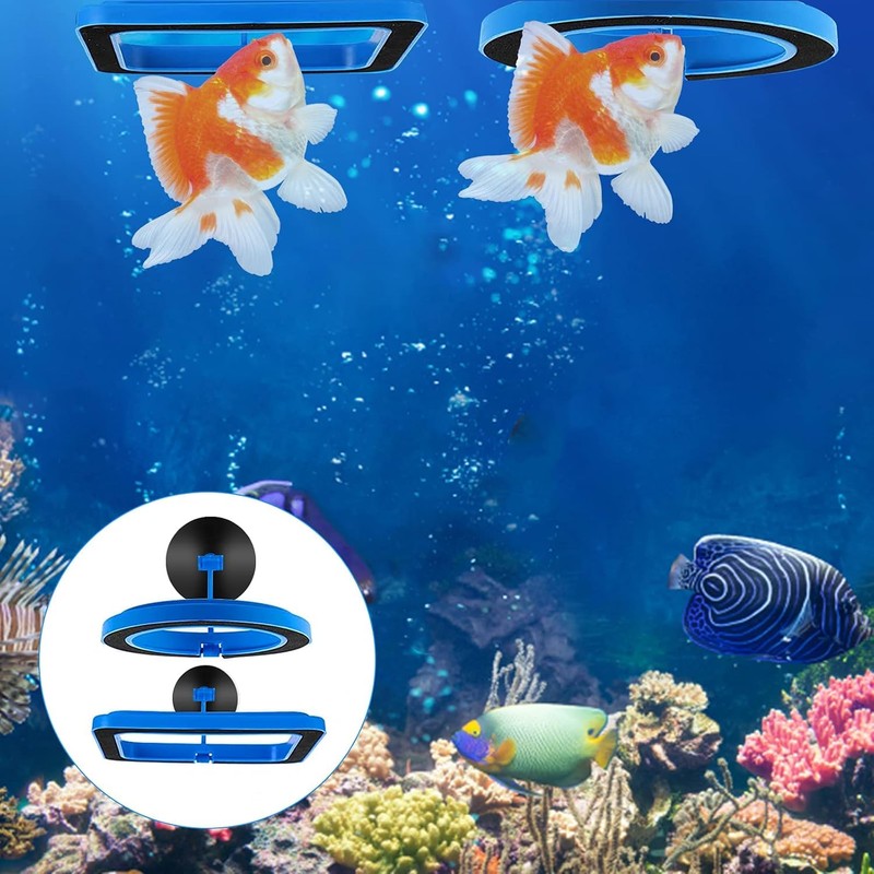 Fish Feeding Ring, 2 Pieces Fish Feeder Aquarium Turtle Tank