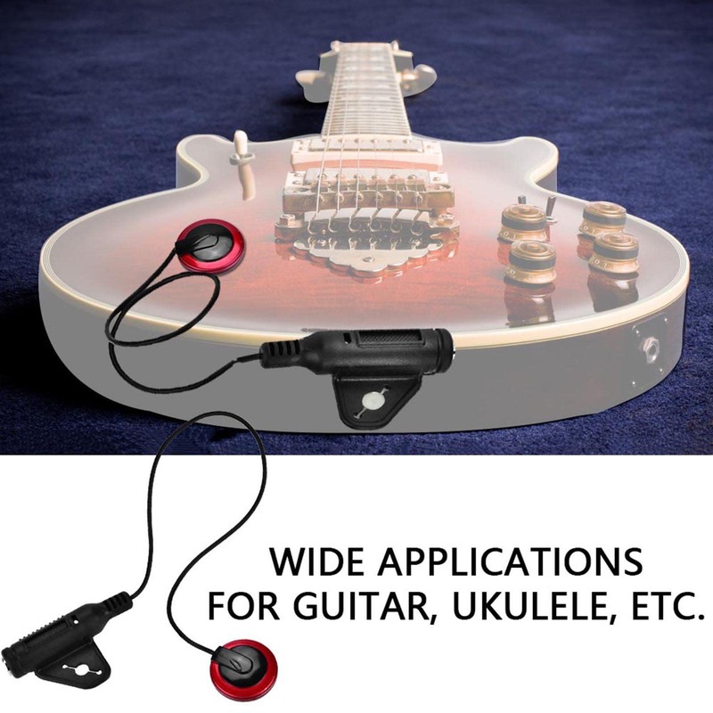 Guitar Pickup, Piezo Contact Microphone Pickup Mini Piezo Pickup for