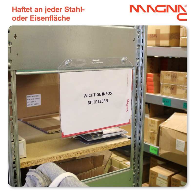 Magna-C Magnetic Case with Strong Neodymium Magnets | Transparent Document