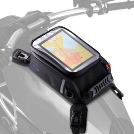 Leopauto Motorcycle Tank Bag,Large Capacity Motorcycle Tank Bag with Clear Top Pocket for Everyday Riding