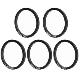 Yundxi 5 Pieces Bike Bottom Bracket Gasket Crank Washer Aluminum Alloy Bicycle Flywheel Hub Washer Spacer Diameter 24mm/29mm/30mm (Black Dia. 29mm Thick 3mm)