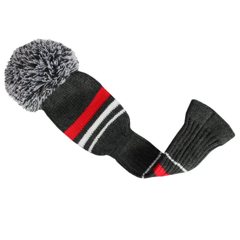 Set of 5 Dark Color Individual Golf Head Covers (Grey