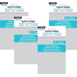 Sleeve Kings "Blood Bowl Compatible Sleeves 78 X113 mm (4x110 Pack, 440 Sleeves)