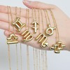Zodiac Signs Spirit Necklace For Women, 18k Gold Plated Bubble
