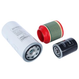 Filter Kit (ZS1059792 Air-Oil Separator + ZS1059789 Oil Filter + ZS1060579 Air Filter) Compatible with Air Compressor Replacement Part
