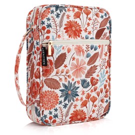 Gientten Bible Cover for Women with Flowers Printing, Bible Case,Bible Bag, Study Bible Case,Covers for Bible,Bible Boooks Covers for Women