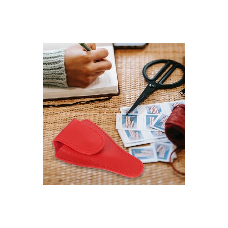 Angoily Bolsa para tijeras de uñas, funda de piel, soporte