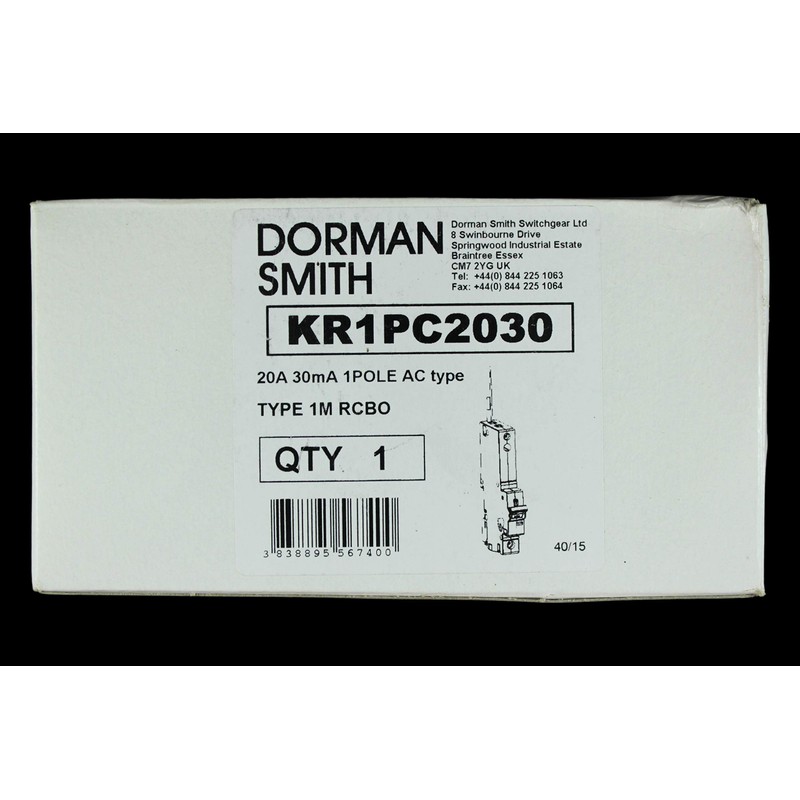 Dorman Smith RCBO KR1PC2030