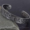 Wide Copper Bracelet Men Women Pewter Plated Celtic Solid Copper