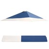 13x13 Canopy Replacement Top Cover with Air Vent Silver Coated