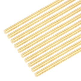 DMiotech DMiotech 10 Pack 2.2mm x 150mm Brass Rods,Solid Round Brass Rod for DIY Craft Brass Welding Rods Lathe Bar Stock for Drift Punches Shaft Model Plane Ship Car