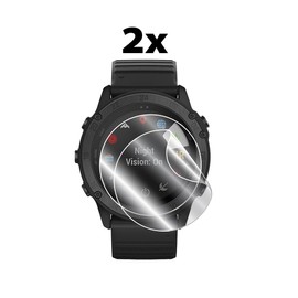 IPG for Garmin tactix Delta Solar Tactical Watch Hydrogel Screen Protector (2 Units) Invisible HD Clear Film Anti Scratch Guard-Smooth/Self-Healing/Bubble for tactix Delta