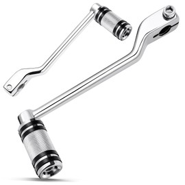 Benlari Heel Toe Shifter Pegs, 304 Stainless Steel Shifter Lever Pegs Fit for Harley Touring Street Glide Road Glide Road King Electra Glide 1988-2024, FL Softail 1986-2017, Trike 2008-2024, Chrome
