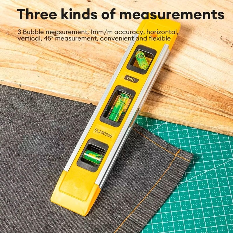 AYMBH Magnetic Spirit Level 230mm/9-Inch – Heavy-Duty Torpedo Level with