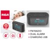 RCA RC571 Digital Alarm Clock Radio with Large Numbers and