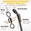 10PCS Pre-rigged Catfish Rig Fishing Hooks for Saltwater Freshwater Octopus