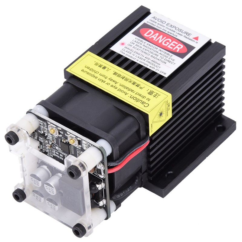 T05 5.5W Blue Laser Module TTl PWM Modulation Power Adapter