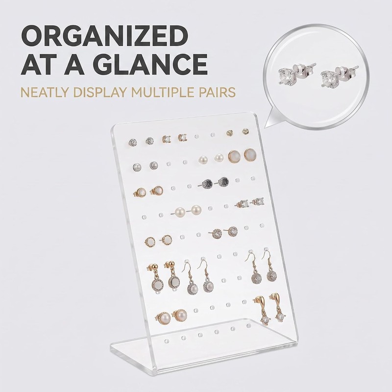 Cawhui Earrings Stand Display Showing Showcase Rack Ear Cuff Studs