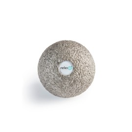 RELEXA Fascia Ball 6 cm, Ideal for Massage for Back Pain and as a Supplement to Fitness Training, Comfortable Material & Recyclable, Grey