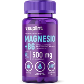 Suplemento Citrato de Magnesio 200 MG con Vitamina B6 | Vitaminas para Mujer y Hombre | Suplementos Alimenticios para Apoyo a Nervios, Músculos y Metabolismo | Suplemento Vegano para el Alivio del Estrés | Hecho en Holanda | 90 Cápsulas