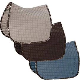 Eskadron Platinum Cotton Saddle Cloth in Vintage Blue, Greige, Havana Brown, Size: Pony Dressage (PD), Colour: Havana Brown