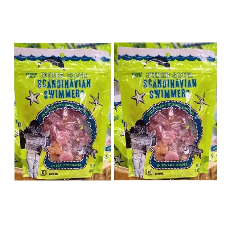 Trader Joeâ€™s Super Sour Scandinavian Swimmers 2 PACK (total of
