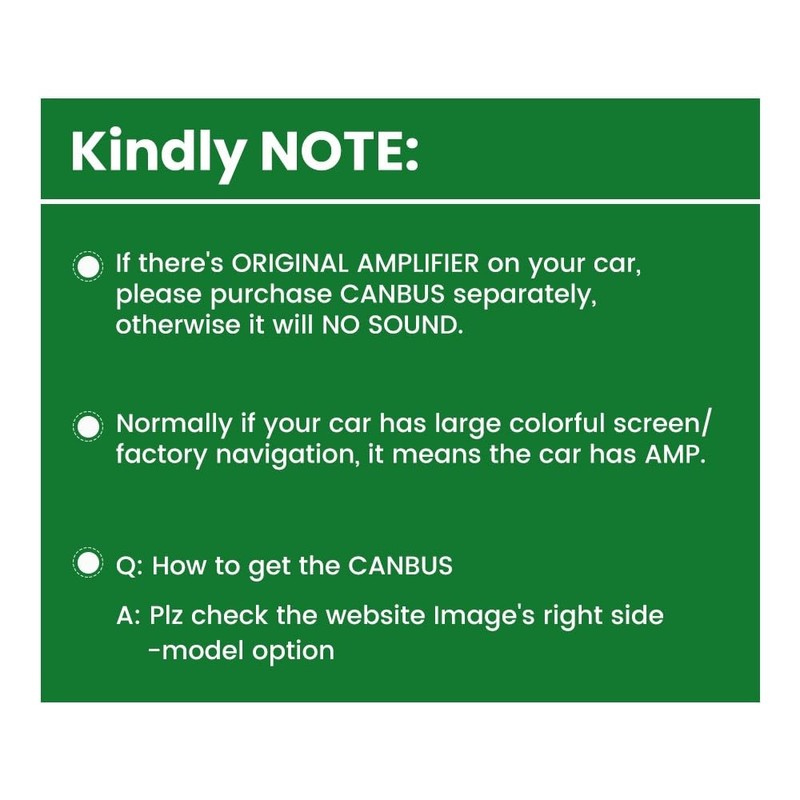 Kunfine Car CarPlay Android Auto Navigation Stereo GPS Radio Reverse