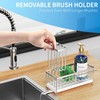 Cisily Stainless Steel Sponge Holder for Kitchen Sink with Towel
