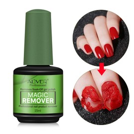 Gel Nail Polish Remover 0.5 Fl Oz, Professional Gel Remover for Nails, Easily & Quickly Remove Nail Polish in 3-5 Minutes, Doesn't Hurt Nails, for UV Plastic Nails, Acrylic Nails, Natural Nails